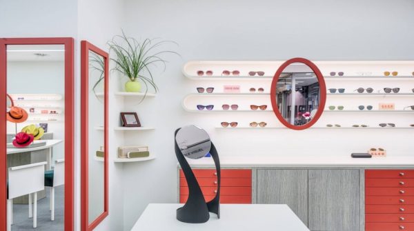 Photo intérieur boutique opticien - Scalliet - Belgique