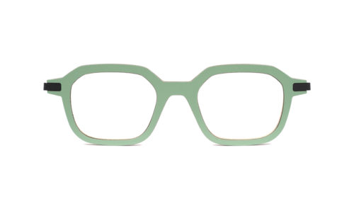 Monture bois Gabin 25 - coloris vert sauge - vue de face