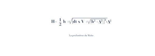 Equation Mathématiques de la Profondeur du Concept MOHO