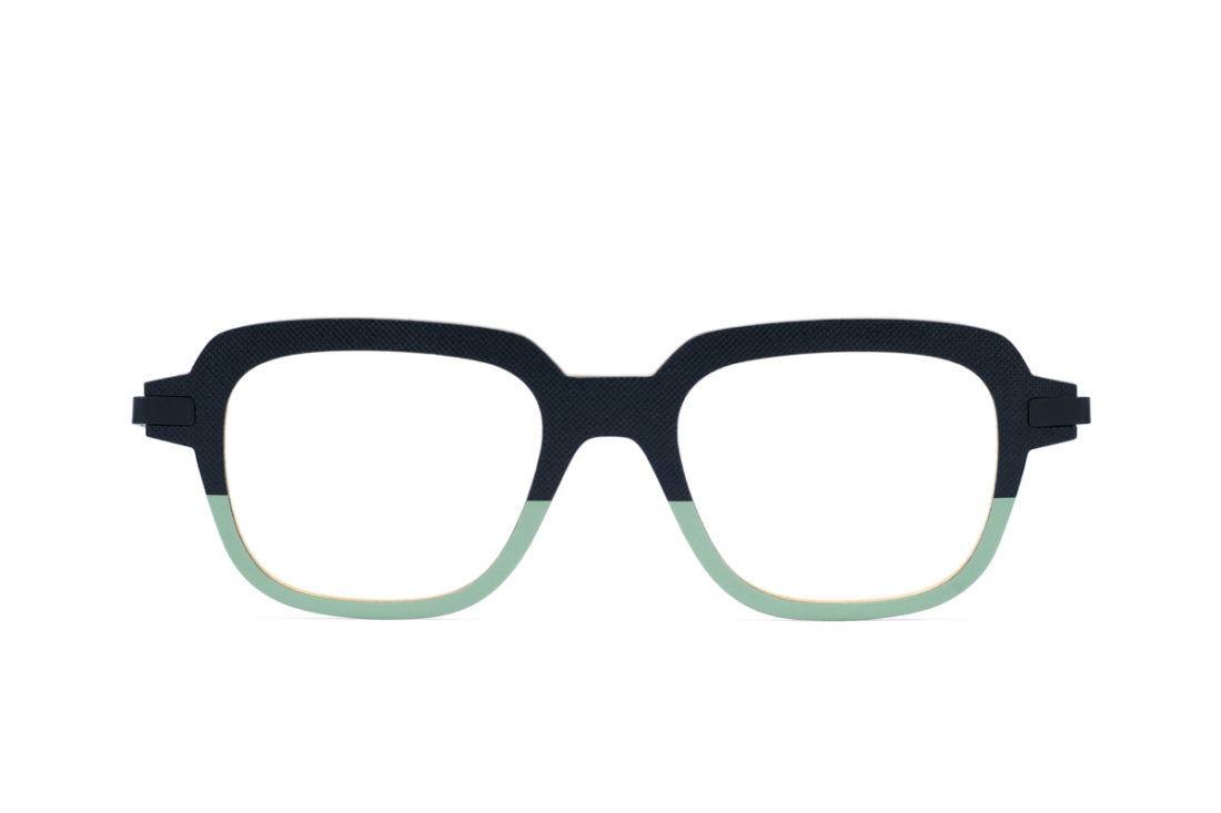 lunettes personnalisables noir et vert