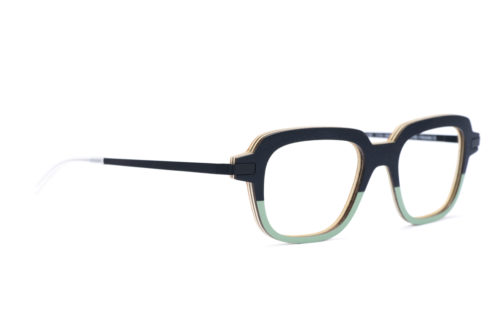 lunettes personnalisables noir et vert