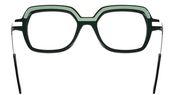 Lunettes créateur modèle Nina Arcade vert face