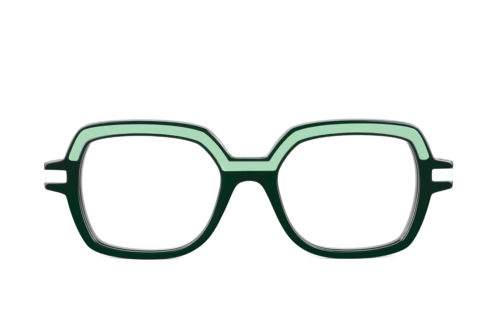 Lunettes créateur modèle Nina Arcade vert face